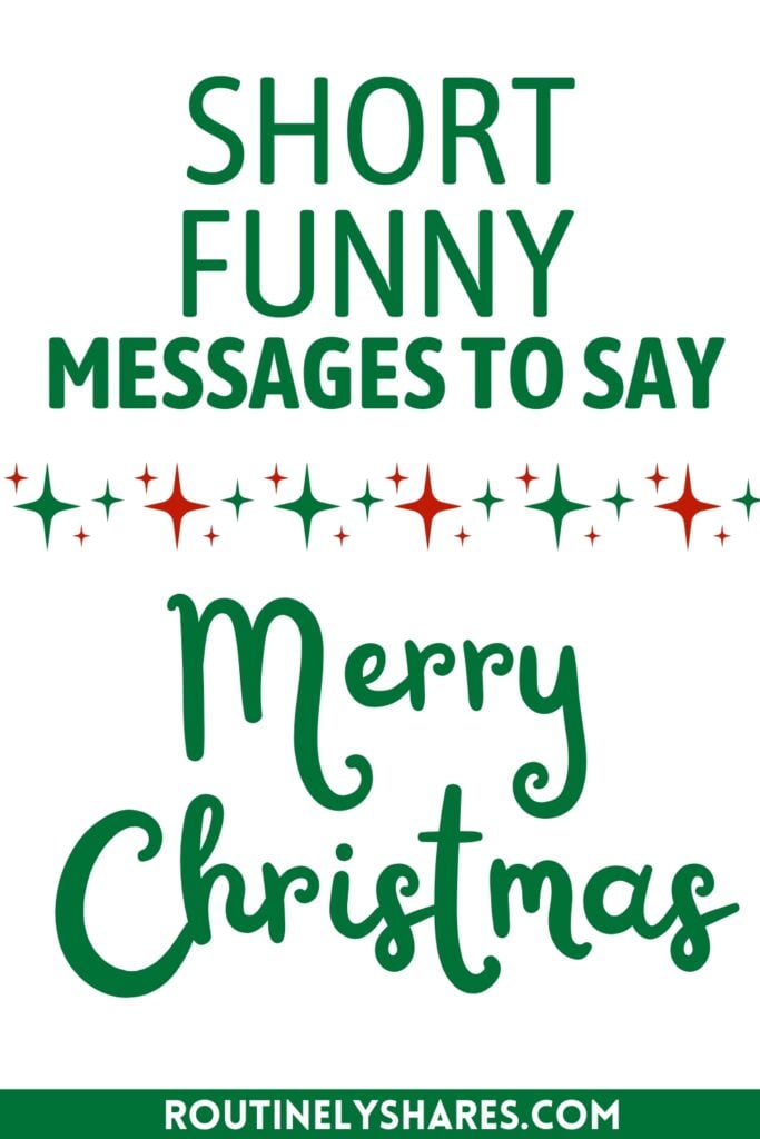 Short funny Merry Christmas Messages, Greetings and Wishes