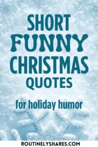 Short Funny Christmas Quotes