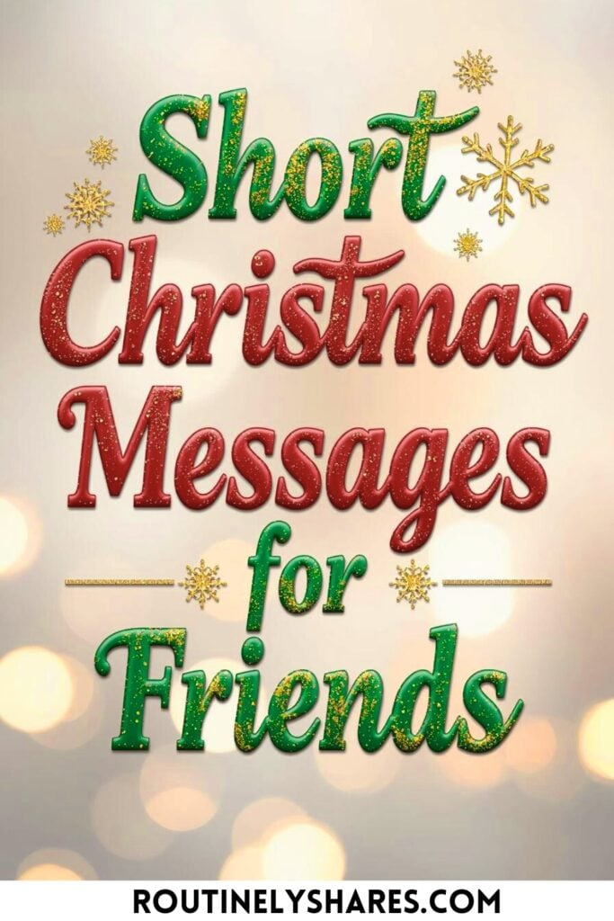Short Merry Christmas Messages for friends