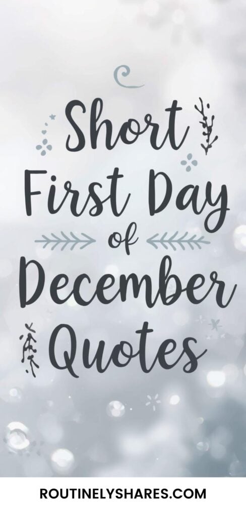 Short December Quotes
