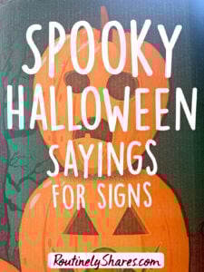 Halloween sayings
