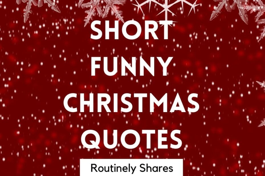 Short Funny Christmas Quotes