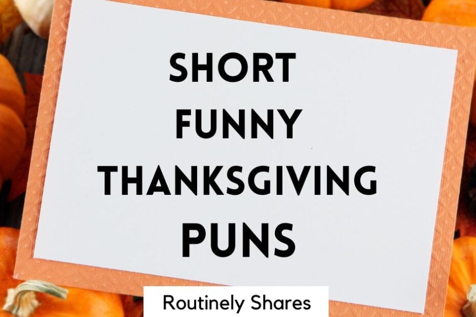 Short funny Thanksgiving puns