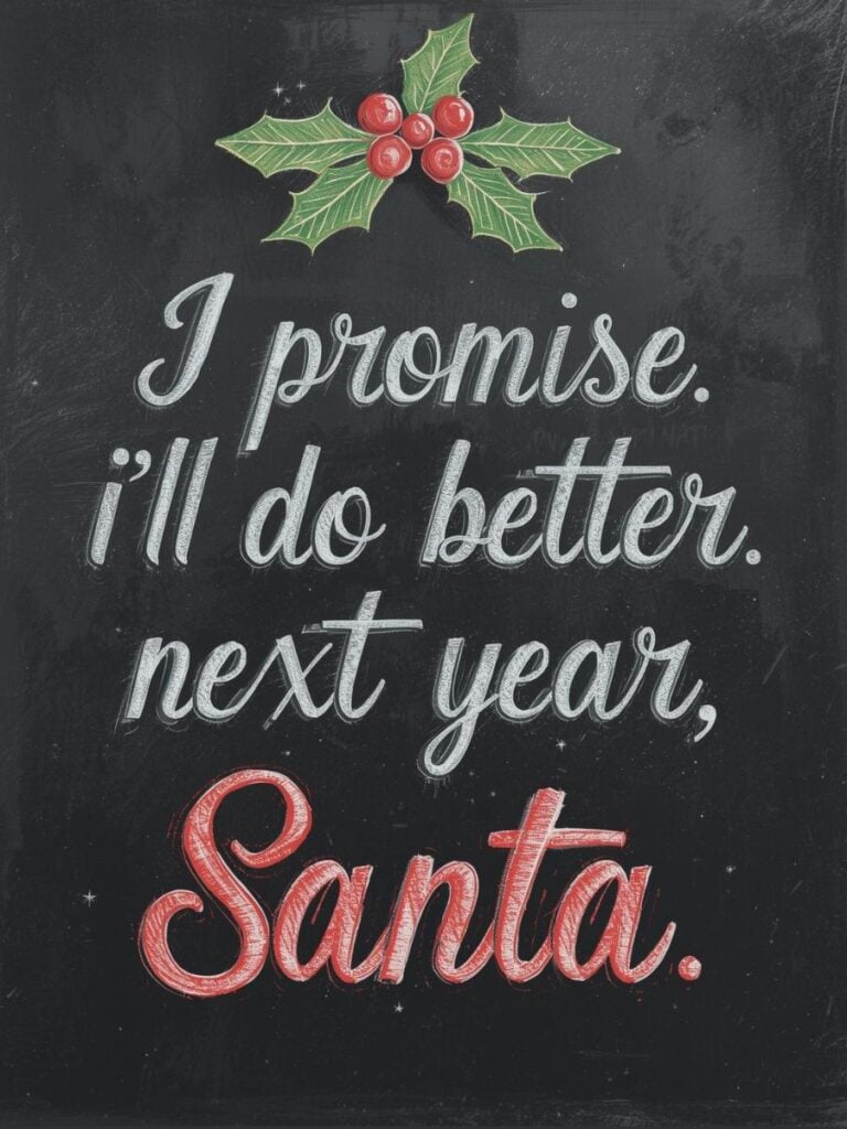 Santa Chalkboard art ideas