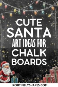 Santa Chalkboard art ideas