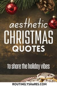 Aesthetic Christmas quotes