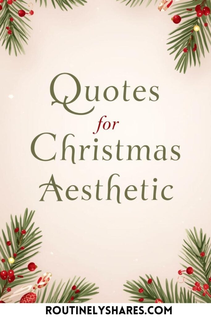 Aesthetic Christmas quotes