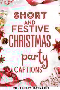 Christmas party captions