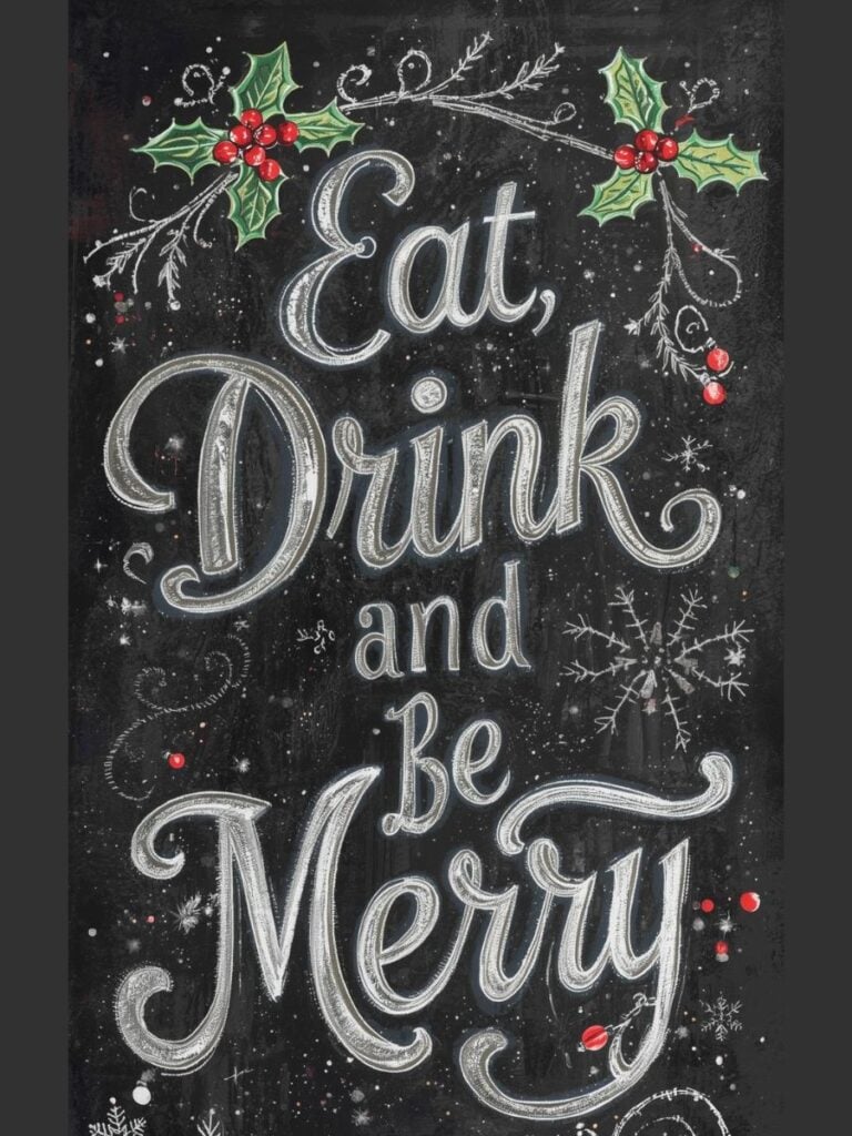Christmas Chalkboard Art Ideas