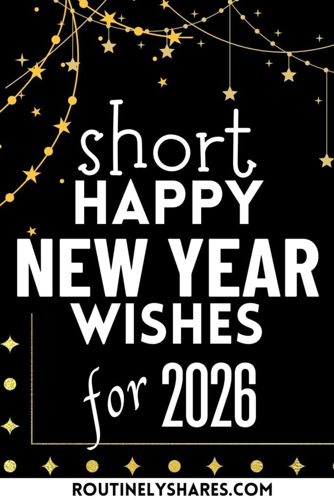 Short Happy New Year wishes