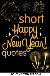 Short Happy New Year quotes