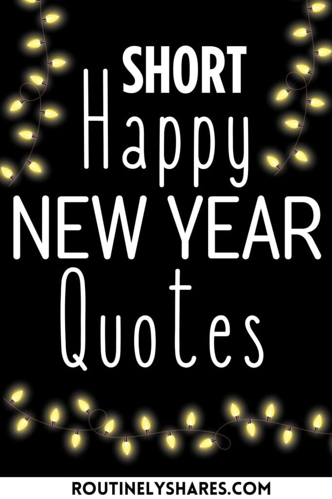 Short Happy New Year quotes