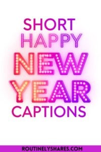Happy New Year captions