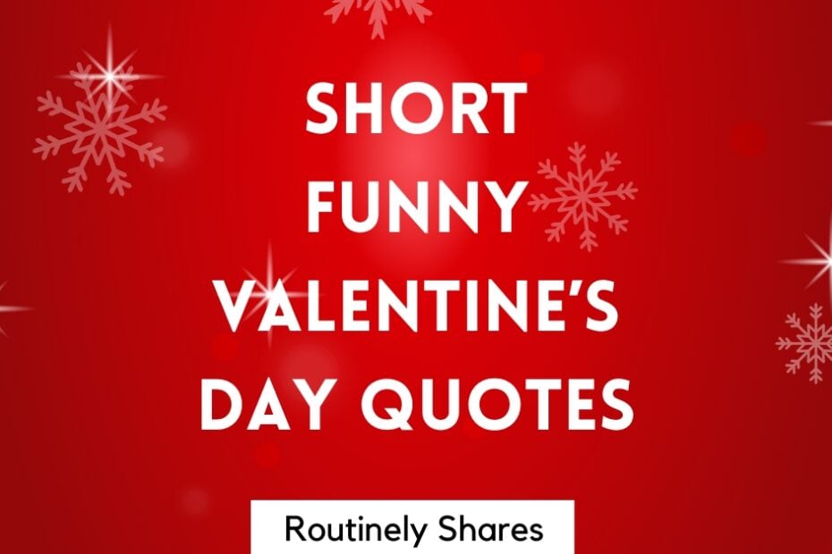 Short Funny Valentine's Day quotes