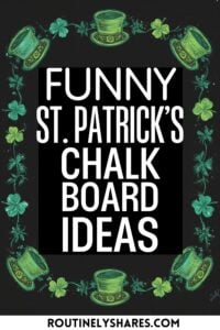Happy St. Patrick's Day Chalk Board Art Ideas