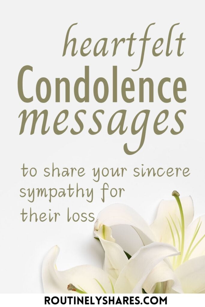 heartfelt condolence messages