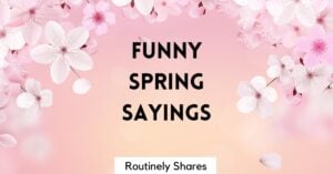 Funny Spring Sayings