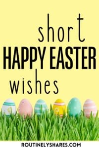 Short Happy easter wishes for friends and family
