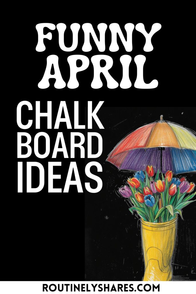 April Chalkboard art ideas