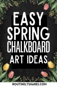 spring chalkboard art ideas