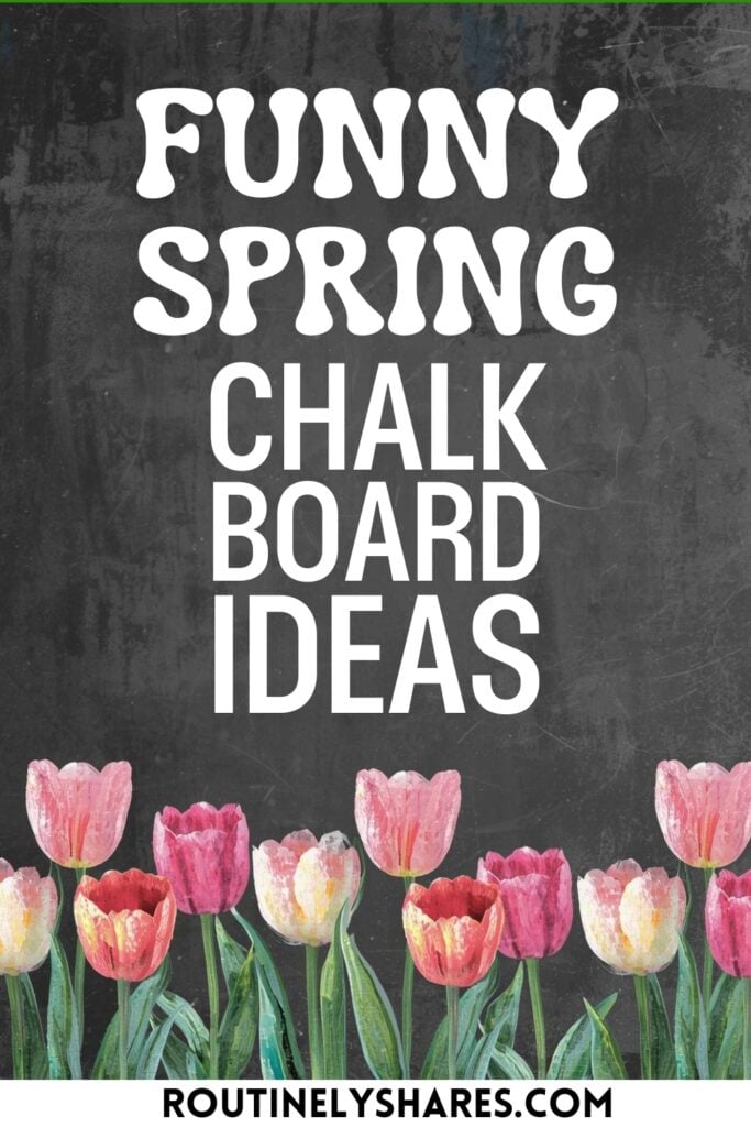 spring chalkboard art ideas