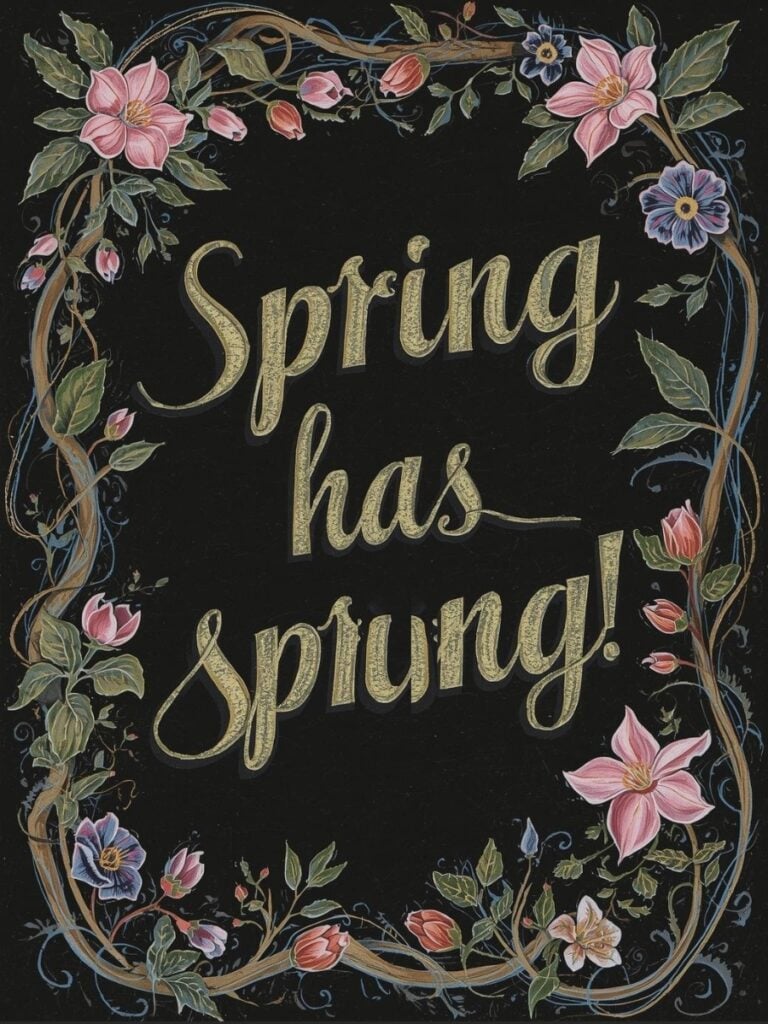 spring chalkboard art ideas