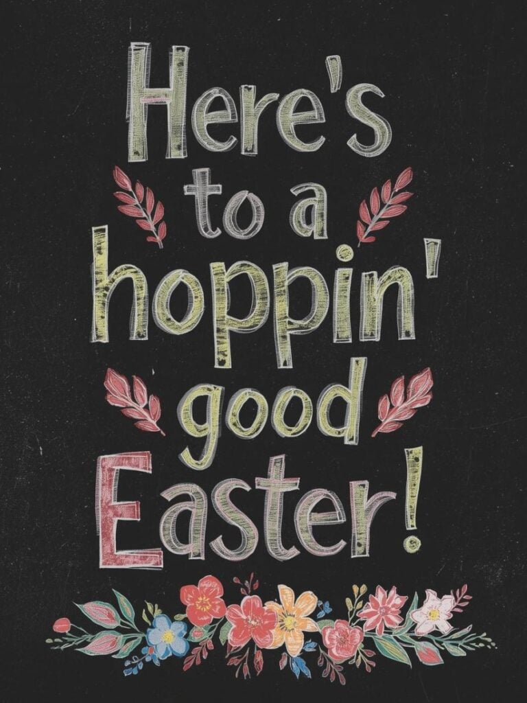 Happy Easter Chalkboard Art Ideas