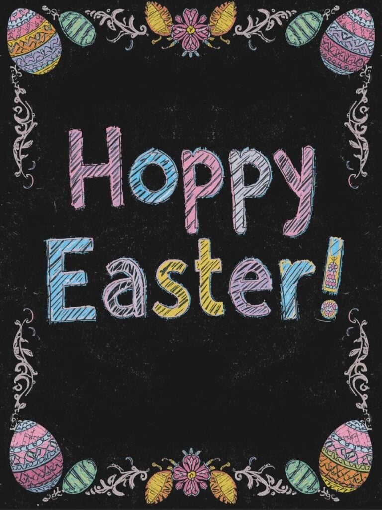 Happy Easter Chalkboard Art Ideas
