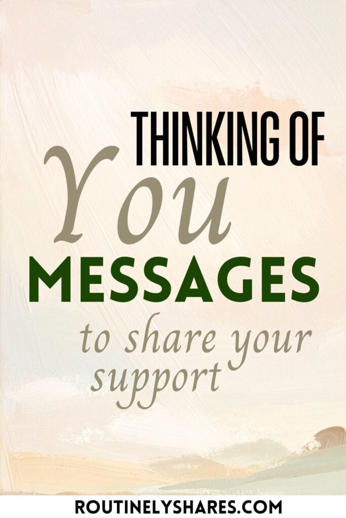 Thinking of you messages