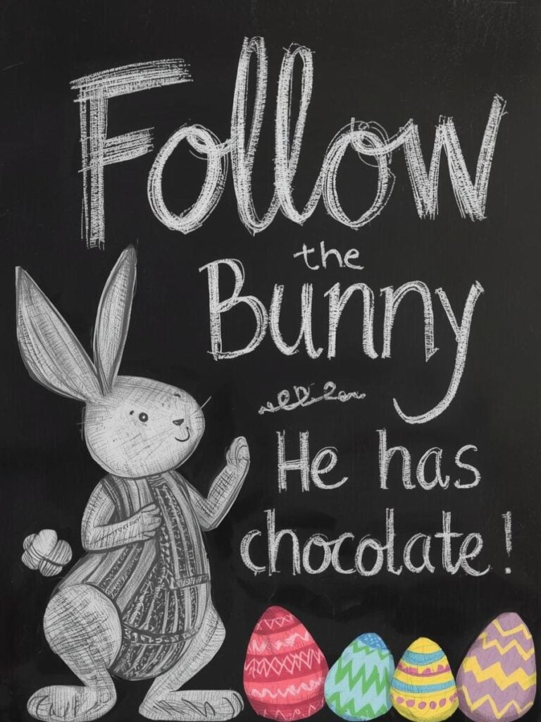 Happy Easter Chalkboard Art Ideas