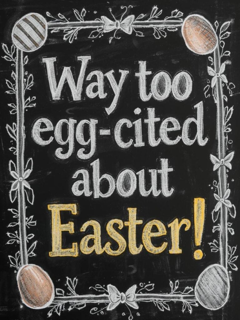 Happy Easter Chalkboard Art Ideas