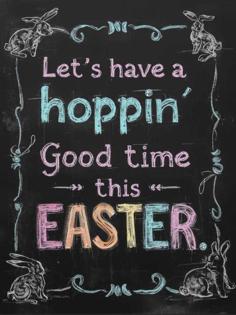Happy Easter Chalkboard Art Ideas