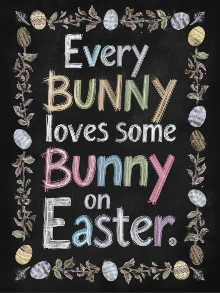 Happy Easter Chalkboard Art Ideas