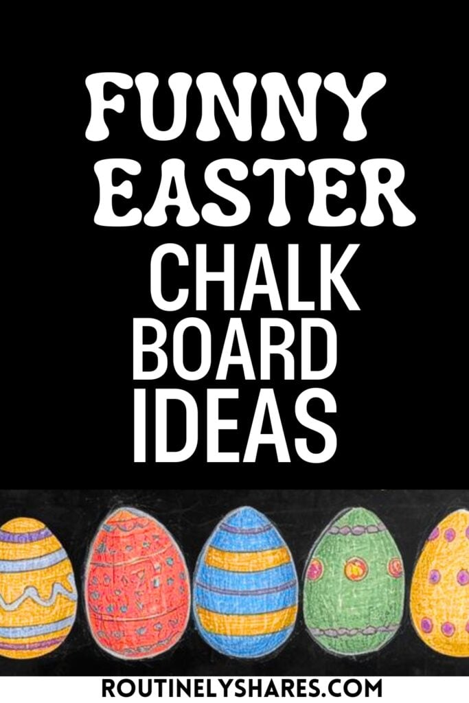 Happy Easter Chalkboard Art Ideas