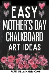 Happy Mother's Day chalkboard art ideas