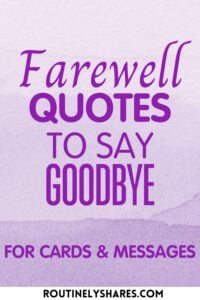 Farewell Quotes