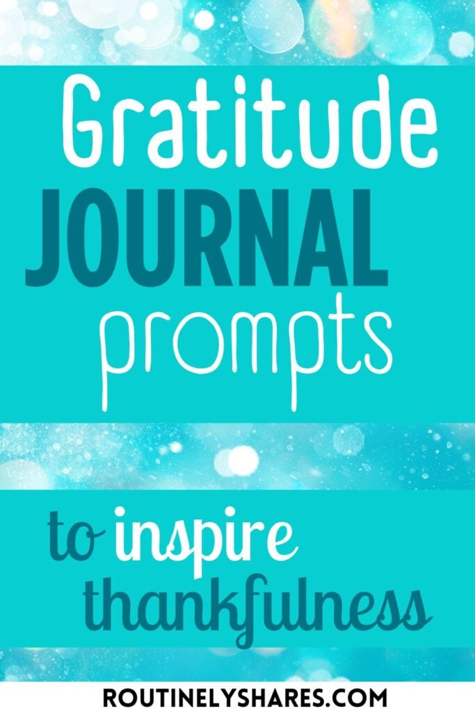 Gratitude journal prompts