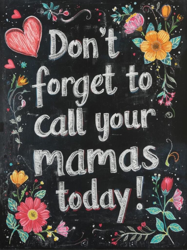 Happy Mother's Day chalkboard art ideas