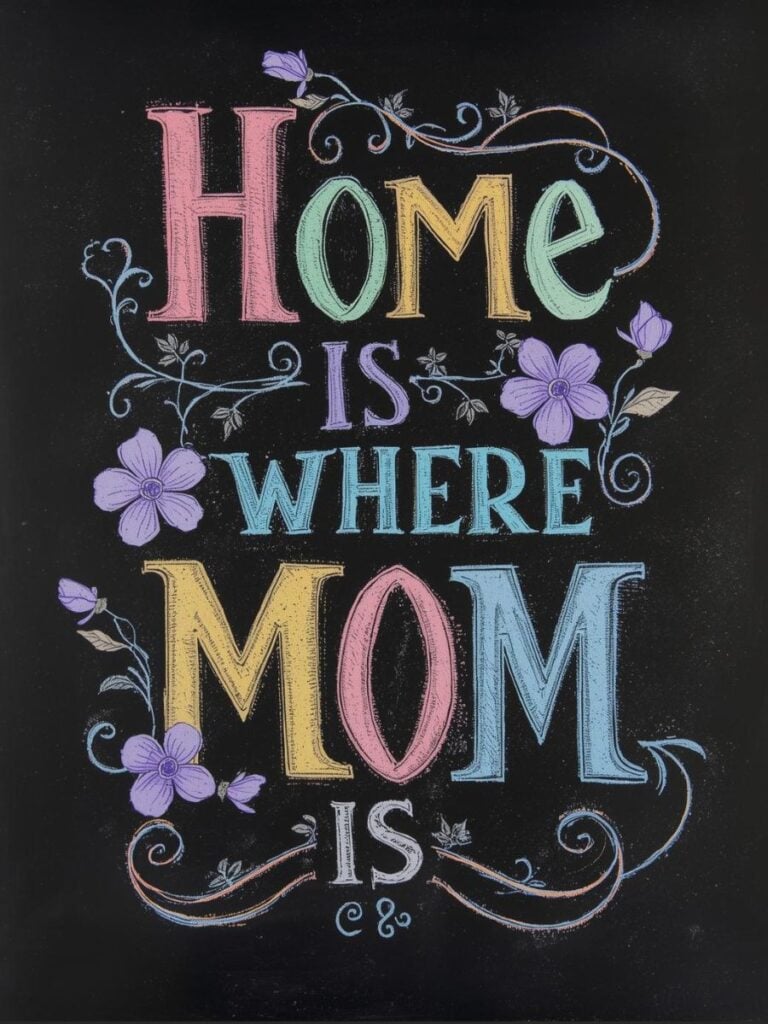 Happy Mother's Day chalkboard art ideas