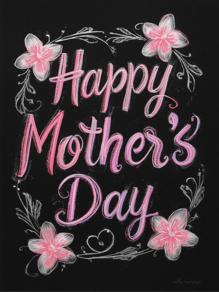 Happy Mother's Day chalkboard art ideas