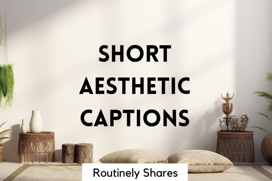 Short aesthetic captions for Instagram