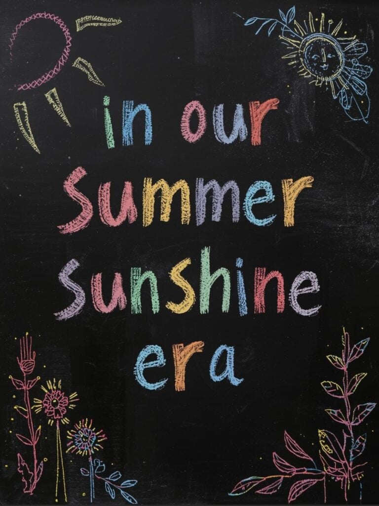 Summer chalkboard art ideas