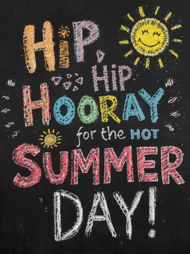 Summer chalkboard art ideas