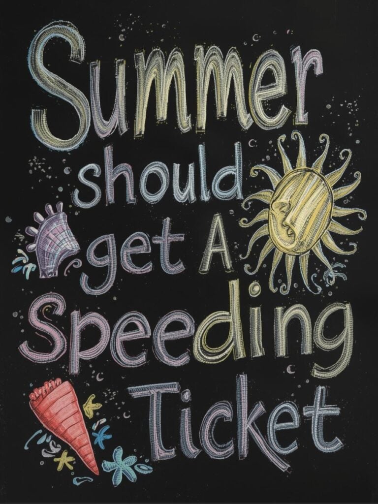 Summer chalkboard art ideas