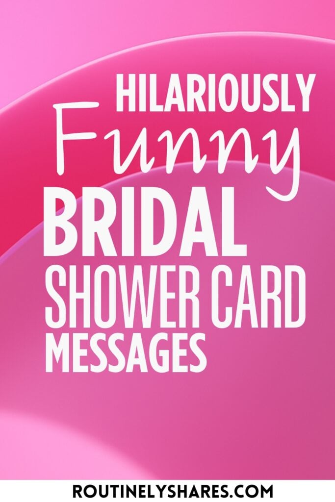 Funny Bridal Shower Messages and Quotes for Cards