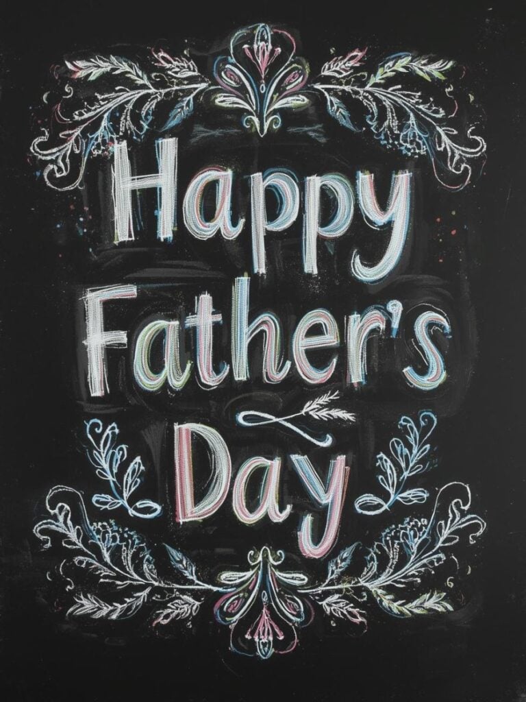 Easy Father's Day Chalkboard Art ideas