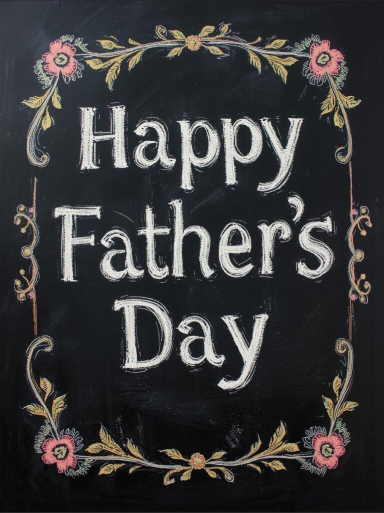 Easy Father's Day Chalkboard Art ideas