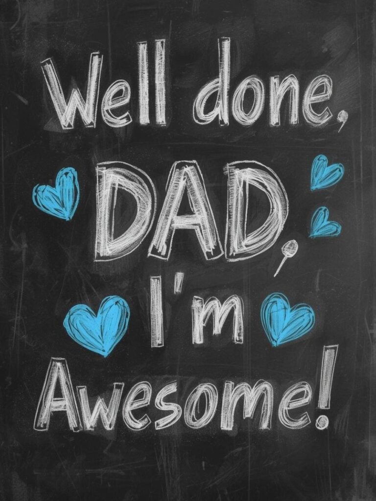 Easy Father's Day Chalkboard Art ideas