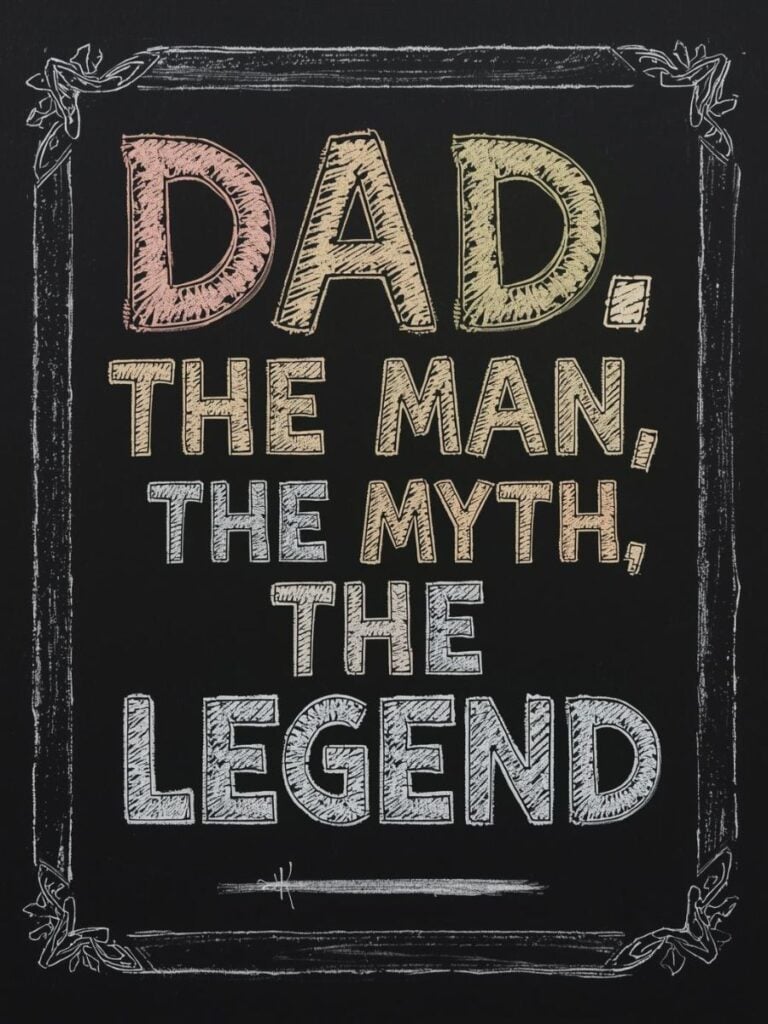 Easy Father's Day Chalkboard Art ideas