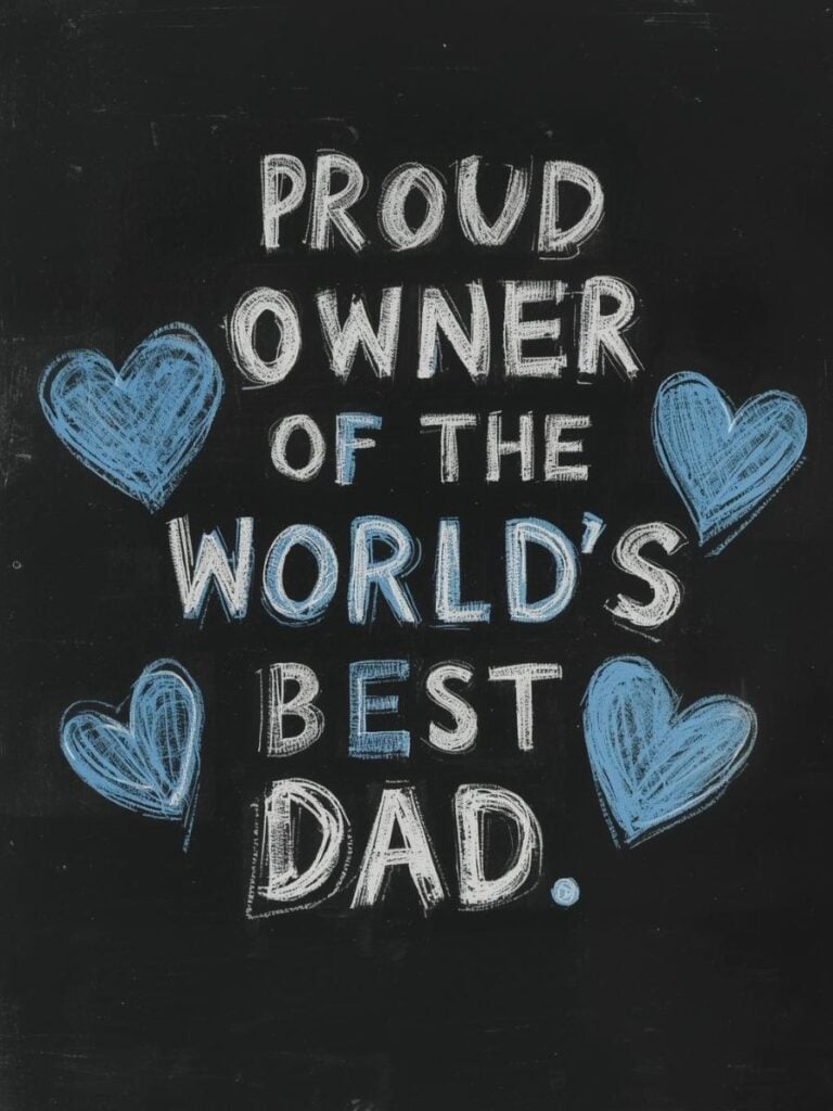 Easy Father's Day Chalkboard Art ideas